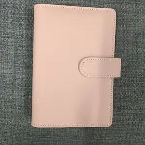 Groothandel Custom Planner Binder Notebook A5 A6 Ring Binder Budget Pu Lederen Binder Clip Notebook Planner Organizer