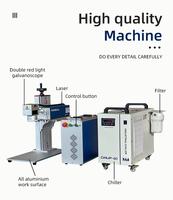 Machine de marquage laser UV 10W 15W 20W 355nm, graveur à froid haute précision pour plastique, verre, PCB, IC, marqueur laser