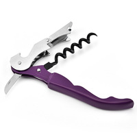 Couteau de poche multifonctionnel en acier au carbone, coupe-têtes de crevettes, ouvre-bouteille, tire-bouchon pour vin rouge, ouvre-bouteille de bière