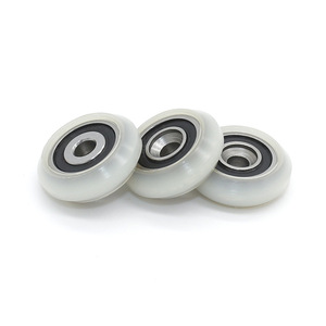 Polea de Distribución de Nylon S605RS, Riel Guía en Forma de V Recubierto de Plástico, Rodillo de Plástico de 4*19*6mm para Línea de Transmisión y Maquinaria Transportadora - Product Image 5