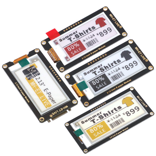 2.13 Inch EPaper Module 2.9 Inch E-Ink Display Screen with SPI Support for Arduino STM32 Raspberry PI ESP32 ICs Product Category