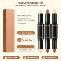 Crayon de Contour Précis Double Embout Imperméable Longue Durée pour Sculpter le Visage, Effet Ombre et Highlight, Stock Disponible, Meilleures Ventes