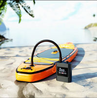 Pompe à air électrique avec écran LED, gonflage/dégonflage, batterie intégrée, gonflage de bateau, haute efficacité, valve 130-160 PSI