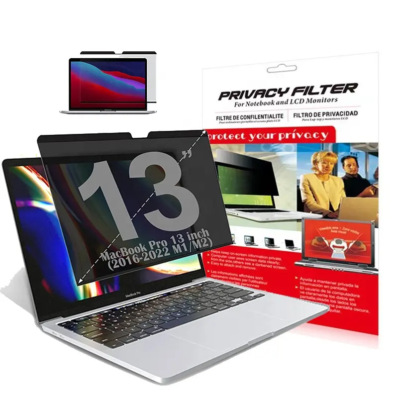 RTS新着MacBook Pro 13インチ (2016-2022、M1、M2)) 磁気プライバシースクリーンプロテクター
