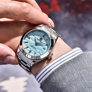 BENYAR 2024 New 40MM Desert Texture Luxury Men's Night Light Stainless Steel Men's <b>Automatic</b> Mechanical Watches BY-5208 Reloj - Product Image 6