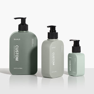 Chất lượng cao tùy chỉnh logo 120ml 250ml vuông nhựa <span class=keywords><strong>HDPE</strong></span> vuông dầu gội <span class=keywords><strong>Lotion</strong></span> bơm chai - Product Image 1