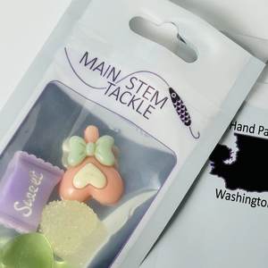 Sac d'emballage pour leurres de pêche imperméable à impression numérique, pochette plate en plastique avec fermeture éclair et 3 côtés scellés pour appâts - Product Image 5