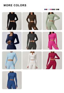 Ropa Deportiva al por Mayor para Mujer, Conjuntos Deportivos de 4 Piezas con Leggings de Yoga y Efecto Levanta Glúteos, Manga Larga - Product Image 4
