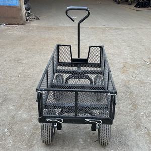 Carro de jardín móvil Carro de malla de alambre Carro utilitario lateral para patio para carros de mano Carros - Product Image 5