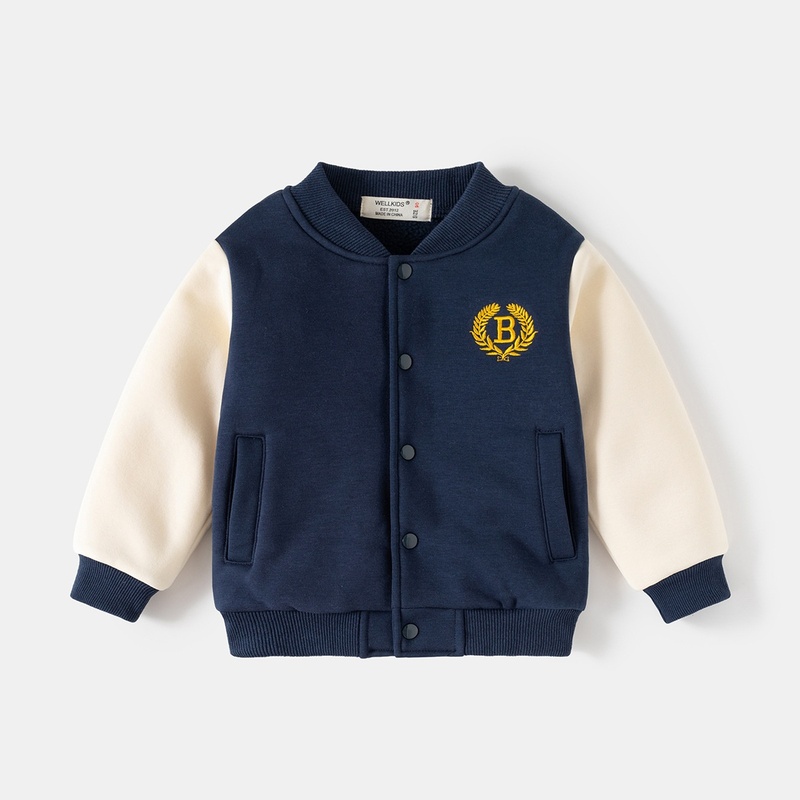 Autumn Boys Baseball Jacket Knitted Cardigan