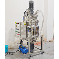 Cuve de mélange sous vide de petite capacité 100l 200l 300l Homogénéisateur de fond Mélangeur émulsifiant sous vide pour la fabrication de mayonnaise