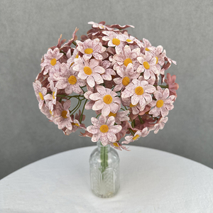 QYYM-763 Vendita Diretta all'Ingrosso Mazzo di Crisantemi Artificiali in Seta - Product Image 3