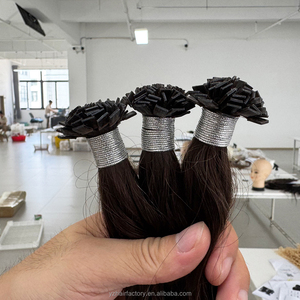 Extensions de cheveux humains Remy de haute qualité en gros, double épaisseur, pré-collées à la kératine, pointe plate, origine russe - Product Image 3