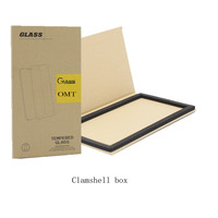 OMT Kemasan Kotak Kertas Cangkang Ponsel, Aksesori Layar Ponsel Casing Pelindung dengan Spons Yang Dapat Disesuaikan