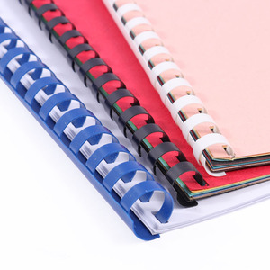 Foska Plastic Binding Spiral Spine Loose-leaf Paper Booking Coils 6-51mm Multicolored Coil <strong>Bindings</strong> Spines with 20-450 Sheests - Product Image 4