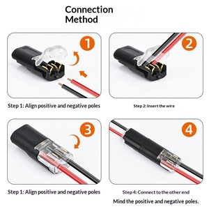 Conector de cable de desconexión rápida veterinaria con cubierta transparente abatible para empalme rápido de cables dentro del cableado de dispositivos médicos para mascotas - Product Image 2