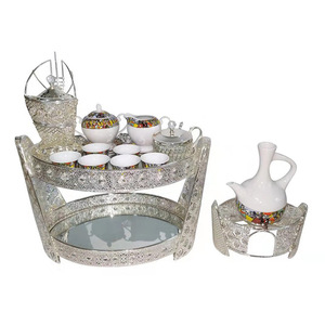 Juego de bandeja de mesa Rekebot de café etíope popular de metal decorativo <span class=keywords><strong>Habesha</strong></span> al por mayor - Product Image 2