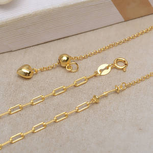 Cadena de Plata S925 con Eslabones Cuadrados y Cruz Gruesa Tipo AB, Compatible con Cuentas Huecas, Accesorio de Joyería - Product Image 4