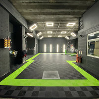 Dalles de Sol de Garage Robustes et Conviviales, Dalles de Garage en Plastique Emboîtables pour Lave-Auto, Grille de Sol de Garage, Vente Chaude
