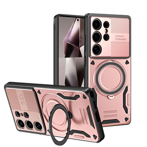 เคสโทรศัพท์แบบมีวงแหวนแม่เหล็กสำหรับ Samsung 26 ultra S25 S24 FE A Series พร้อมขาตั้งกันกระแทก - Product Image 3
