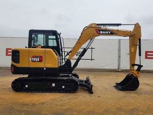 Excavadora de cadenas SY55U de 5 toneladas en perfectas condiciones, nueva de China, con motor y bomba de caja de cambios de alta eficiencia para agricultura familiar - Product Image 6