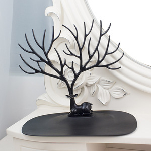 Nuovi accessori per gioielli in plastica <span class=keywords><strong>albero</strong></span> vassoio per collana bracciale <span class=keywords><strong>orecchini</strong></span> da esposizione supporto per gioielli appendiabiti organizzatore - Product Image 3