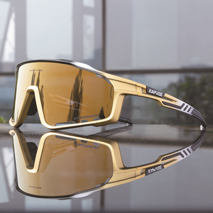 Gafas de ciclismo Kapvoe con montura completa, lentes esféricas, marco de aleación, policarbonato, antivaho, protección UV para deportes al aire libre - Product Image 3
