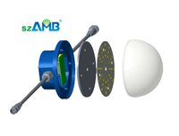 Ampoule LED pour volailles, rouge et blanc commutable, sans scintillement, 9W-15W, avec couvercle laiteux