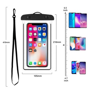 <strong>Waterproof</strong> PVC Phone Pouch Universal Mobile <strong>Bag</strong> for <strong>Smartphones</strong> Clear Design - Product Image 6