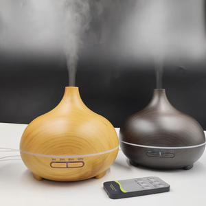 500ml hạt gỗ xách tay siêu âm thông minh LED phòng chuyên nghiệp hương thơm Nhà tạo độ ẩm không khí tinh dầu khuếch tán hương thơm - Product Image 2