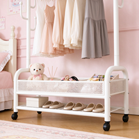 Séchoir à linge portable double en métal de haute qualité, robuste et écologique, pour balcon et salon extérieur