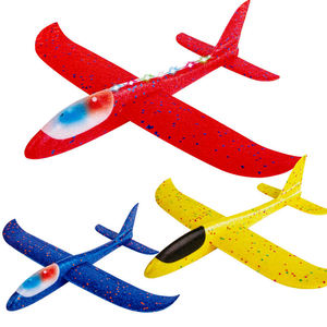 Lot de 2 Jouets Volants Électriques pour Enfants : Avion en Mousse EPP à Catapulte Manuelle avec LED pour Sports de Plein Air - Product Image 1