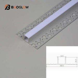 Prix usine 2025 – Profilé LED en aluminium 15x15 personnalisé pour plafonds en plaques de plâtre et gypse, idéal pour bandes LED - Product Image 2