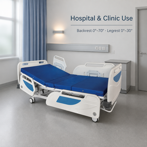 Cama de Hospital Plegable Manual de Metal de Alta Calidad, 2 Funciones, Ajustable, con 2 Años de Garantía, para Uso en Hospitales y Clínicas, Venta al Por Mayor de Fábrica - Product Image 2