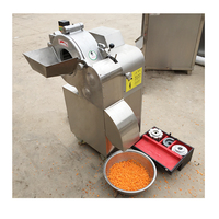 Industriële Automatische Tomaat Mango Dicer Machine Wortel Groente Fruit Kubus Snijden Aardbei Ananas Snijmachine
