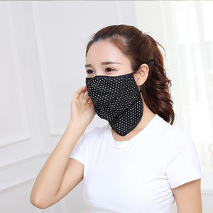 Cycling <b>Face</b> Mask Dustproof Anti Smog Outdoor Sports Sun Protection Gauze Women Thin Korean Print Pink Spots - Product Image 3