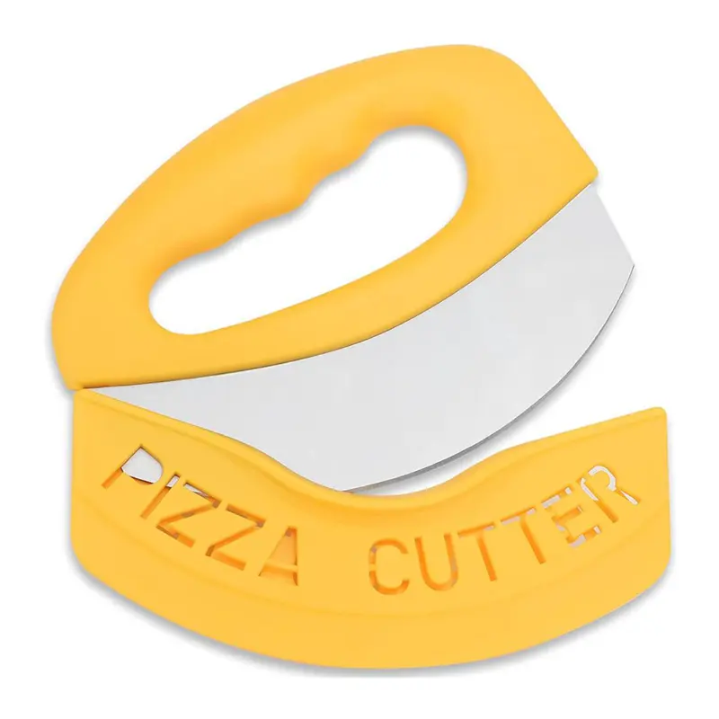 ピザカッター、ピザシャープステンレス鋼金属ブレード、ピザ愛好家のためのカバー付きのお手入れが簡単で安全なスライサー