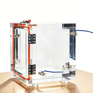 Boîte de scellement sous vide de laboratoire personnalisée, usinée CNC, transparente, pour température et pression constantes, avec usinage par électro-érosion à fil - Product Image 3