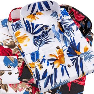 <span class=keywords><strong>Chemise</strong></span> homme à <span class=keywords><strong>col</strong></span> en polyester, motif floral, coupe ajustée, idéale pour les loisirs et les voyages - Product Image 3