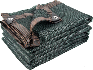 Voile d'ombrage <span class=keywords><strong>verte</strong></span> tissée pour extérieur avec œillets, filet respirant durable anti-gel pour jardin, bricolage et maison. - Product Image 1