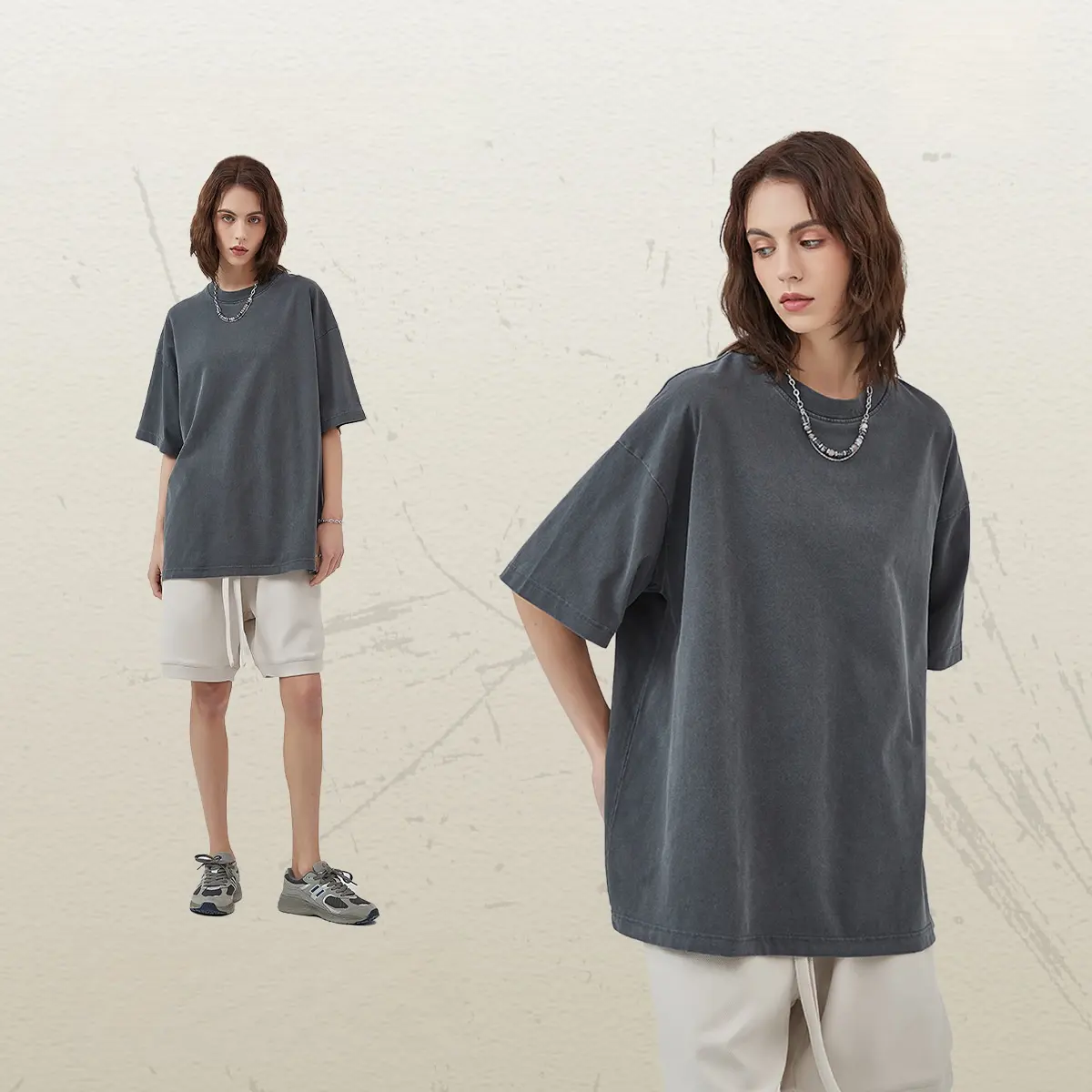 1: Tôi avinie 2024 Tùy Chỉnh OEM Unisex Quá Khổ Địa Ngục 100% Cotton Sao In Trọng Lượng Nặng Thương Hiệu Ngắn Tay Áo T Áo Sơ Mi