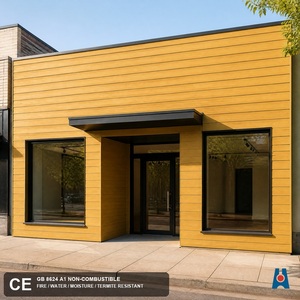 Panneau en fibrociment imitation bois ignifuge A1 12 mm 200x2440 mm Revêtement mural extérieur Découpe sur mesure - Product Image 1