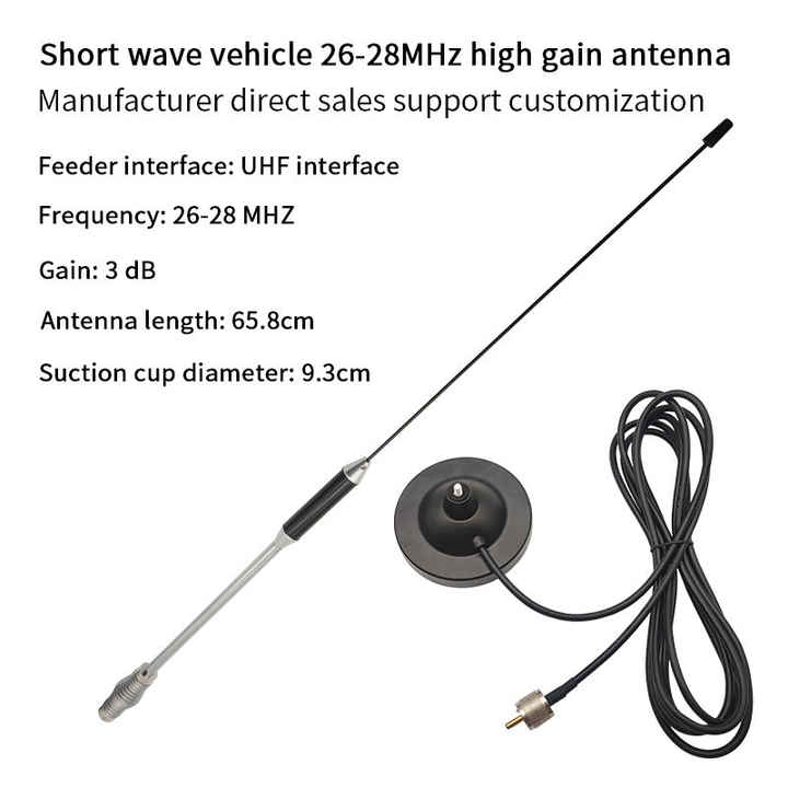 27MHz～28MHz 28.305MHz アルミ缶アンテナ 全長1.2m 耐入力2Kw