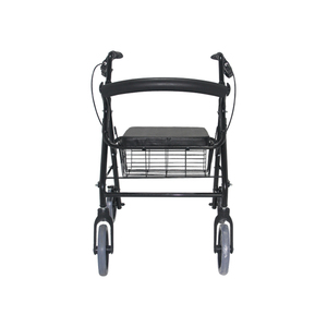 Déambulateur pliable en aluminium 2-en-1 avec siège confortable pour la mobilité des personnes âgées et des adultes. - Product Image 3