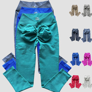 Quần legging tập yoga nâng mông, chất liệu liền mạch, thoáng khí, dành cho nữ, thích hợp cho tập gym, thể thao, chạy bộ. - Product Image 1