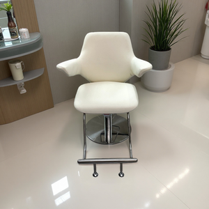 Silla de Barbero de Cuero Minimalista y Moderna XDL, Silla de Salón Giratoria con Altura Ajustable y Reposapiés, Diseño Elegante y Hermoso - Product Image 5