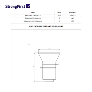 Transducteur à ultrasons StrongFirst <span class=keywords><strong>Langevin</strong></span> pour machine de nettoyage à ultrasons - Product Image 3
