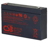 Batterie au plomb scellée VRLA AGM CSB GP672 6V 7.2Ah sans entretien pour alimentation de secours UPS, sécurité et ascenseurs