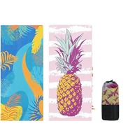 Modern Printed Microfibre Beach Towel for Adults 200x90cm Sand-Free Quick-Dry