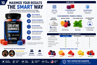 Gummies de créatine végétaliennes pour adultes, supplément nutritionnel sportif à la pectine OEM pour l'énergie et le soutien immunitaire